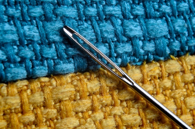 Detal haftu w zbliżeniu